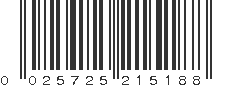 UPC 025725215188