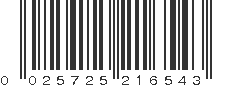 UPC 025725216543