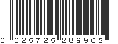 UPC 025725289905