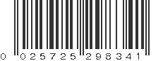 UPC 025725298341