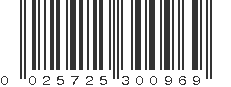 UPC 025725300969