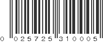 UPC 025725310005