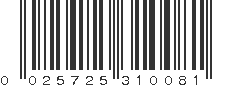 UPC 025725310081