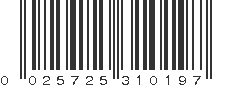 UPC 025725310197