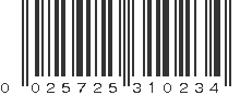 UPC 025725310234