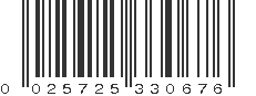 UPC 025725330676