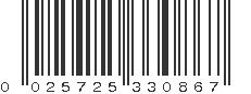 UPC 025725330867