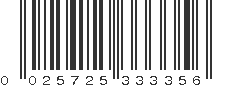 UPC 025725333356