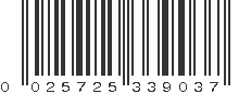 UPC 025725339037