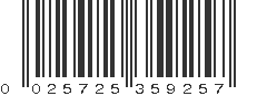 UPC 025725359257