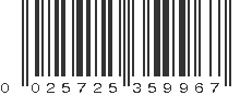 UPC 025725359967