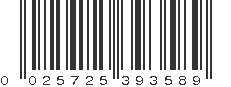 UPC 025725393589