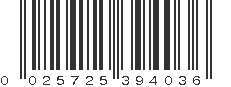 UPC 025725394036