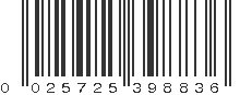 UPC 025725398836