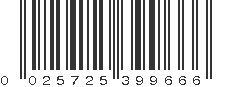 UPC 025725399666