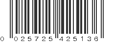 UPC 025725425136