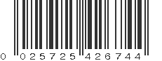 UPC 025725426744