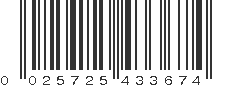 UPC 025725433674