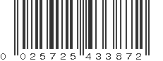 UPC 025725433872