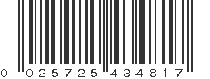 UPC 025725434817