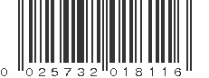 UPC 025732018116