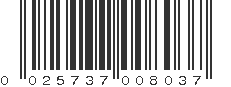 UPC 025737008037