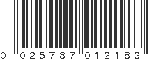 UPC 025787012183