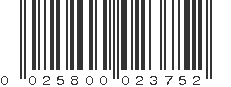 UPC 025800023752