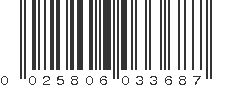 UPC 025806033687