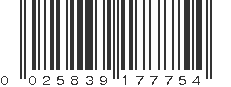 UPC 025839177754