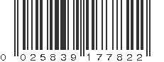 UPC 025839177822