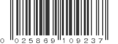 UPC 025869109237