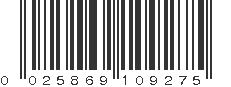 UPC 025869109275