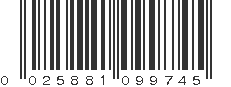 UPC 025881099745