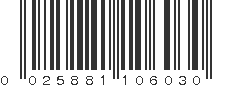 UPC 025881106030