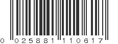 UPC 025881110617