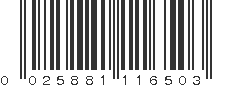 UPC 025881116503