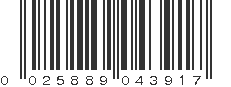 UPC 025889043917