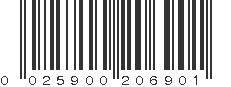 UPC 025900206901