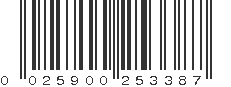 UPC 025900253387