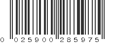 UPC 025900285975