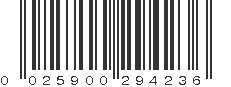 UPC 025900294236