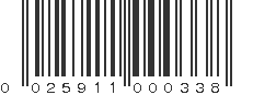 UPC 025911000338