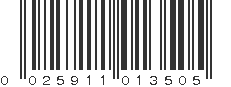 UPC 025911013505