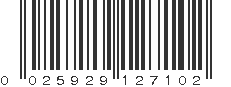 UPC 025929127102