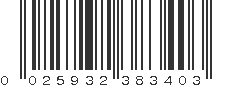 UPC 025932383403