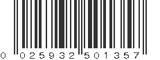 UPC 025932501357