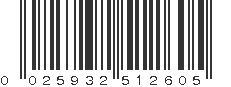 UPC 025932512605