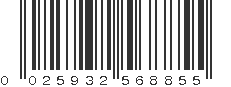 UPC 025932568855