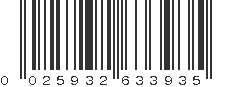 UPC 025932633935